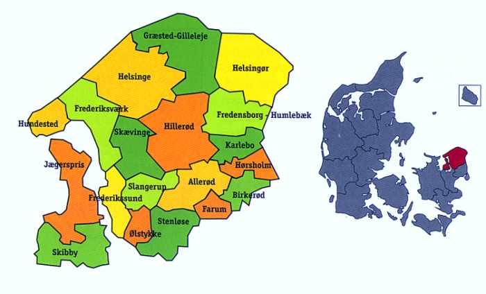 kommuner i nordsjælland kort Kort Geografi Gribskov Kommune Privatokonomi Johan kommuner i nordsjælland kort